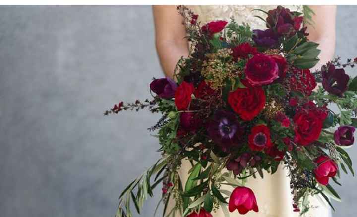 Ramo para vestido de novia blanco y negro - 3