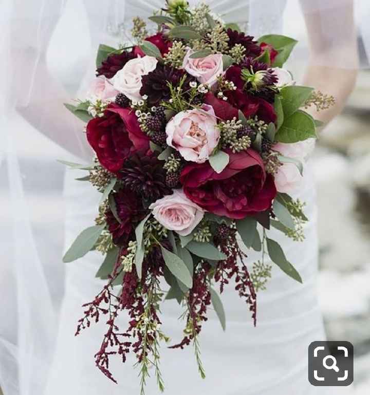 Ramo para vestido de novia blanco y negro - 4