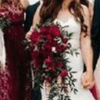 Ramo para vestido de novia blanco y negro - 1