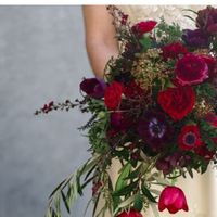 Ramo para vestido de novia blanco y negro - 3