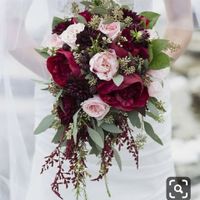 Ramo para vestido de novia blanco y negro - 4