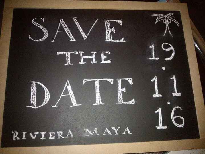 letrero save the date
