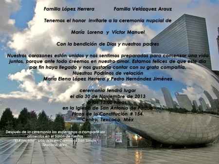 INVITACIÓN CON DATOS