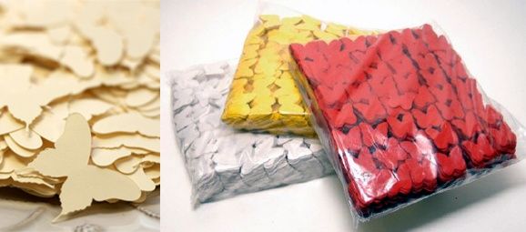 Mariposas de papel de arroz