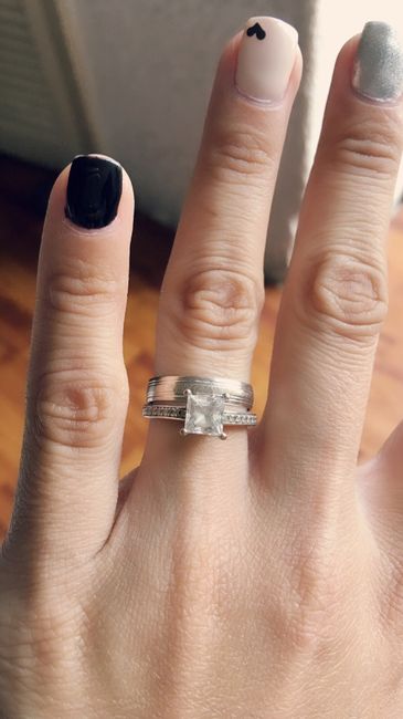 5 Anillos de compromiso corte princesa - 1