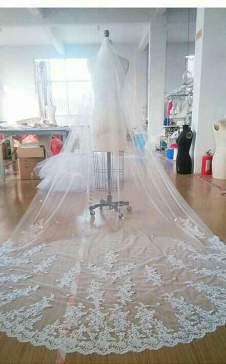 Velo, peinado, vestido - 1