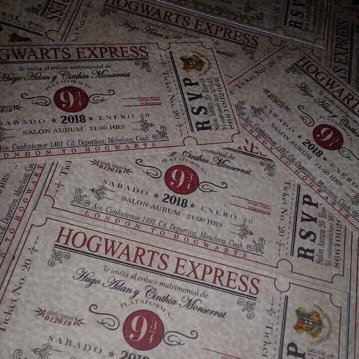 ademas ayer nos entregaron una foto de como quedaron nuestros TICKETS para el expresso de hogwarts! 