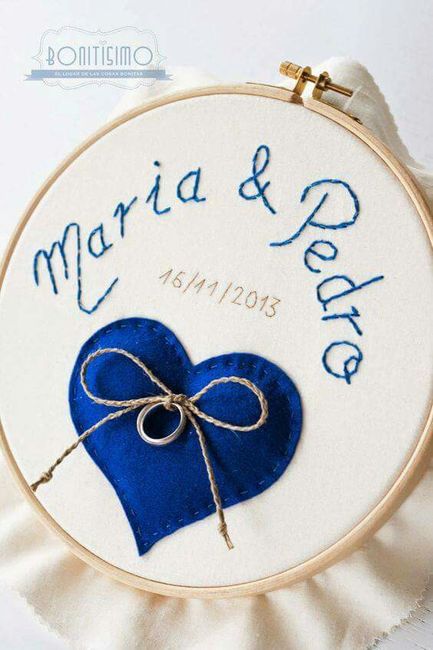  Porta anillos bordados!! - 5