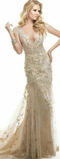 Vestidos de novia color champagne 🍾🍾 2