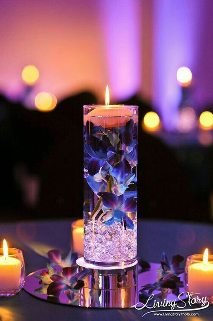  Centros de mesa con colores morados 🏵🏵 - 13