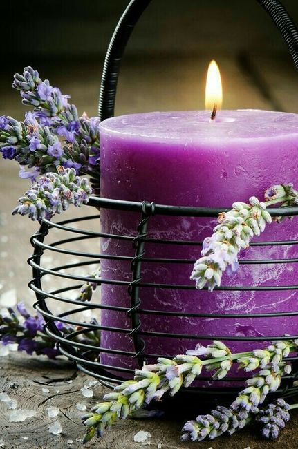  Velas y porta velas 🕯🕯💜  en color morado!!! - 4