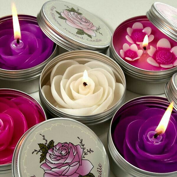  Velas y porta velas 🕯🕯💜  en color morado!!! - 8