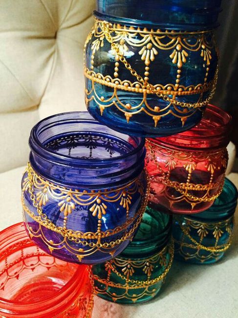  Velas y porta velas 🕯🕯💜  en color morado!!! - 10