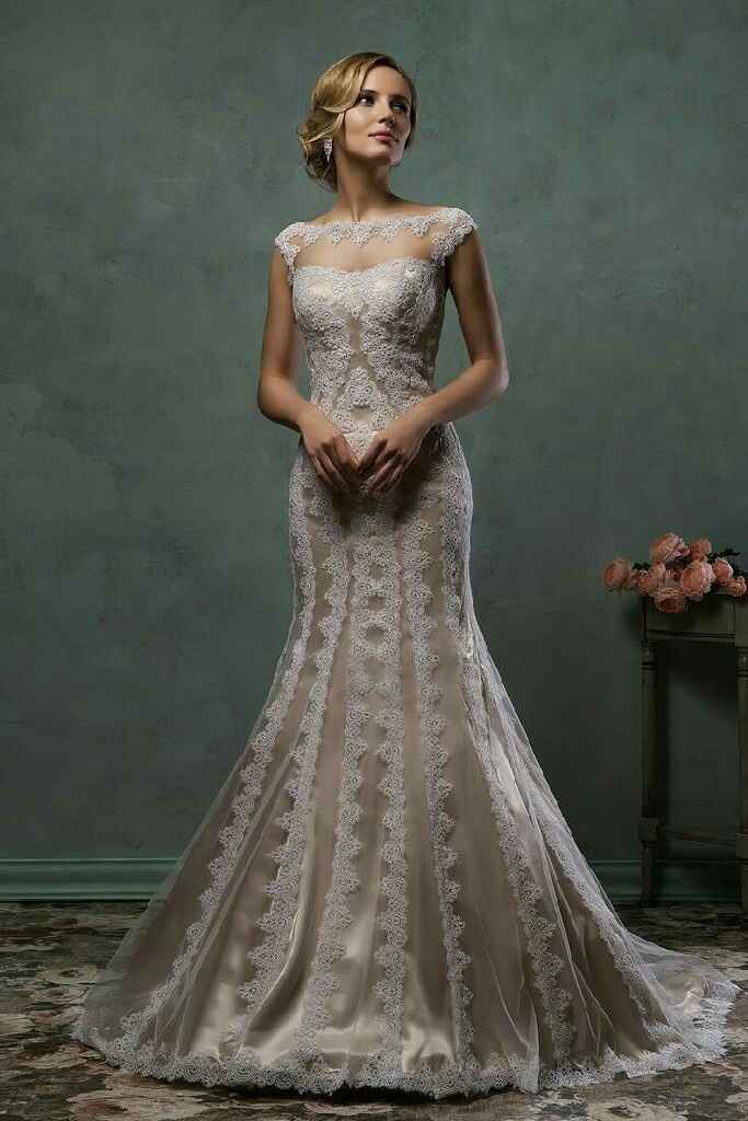  Vestidos de novia color champagne 🍾🍾 - 7
