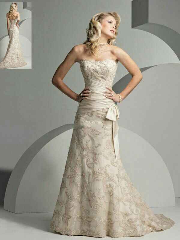  Vestidos de novia color champagne 🍾🍾 - 10
