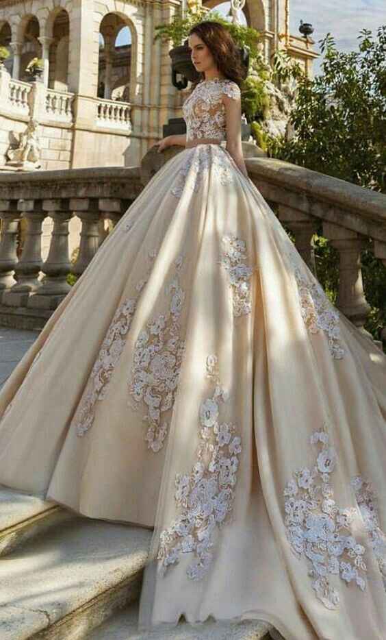  Vestidos de novia color champagne 🍾🍾 - 14