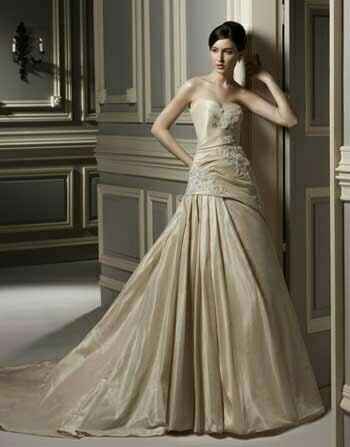  Vestidos de novia color champagne 🍾🍾 - 17