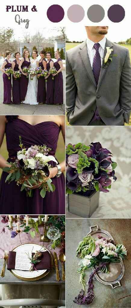  Corbatas para los novios en color morado 🕴 - 5