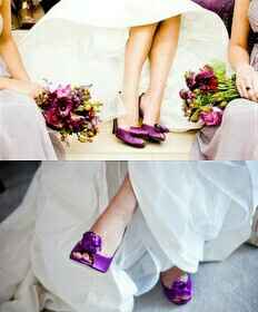  Zapatillas para novia en color morado 👡👠 - 2