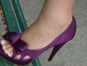  Zapatillas para novia en color morado 👡👠 - 10