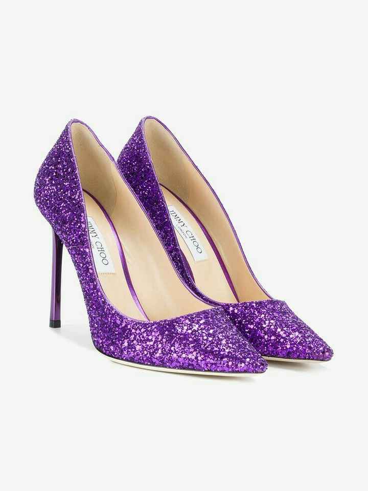  Zapatillas para novia en color morado 👡👠 - 11
