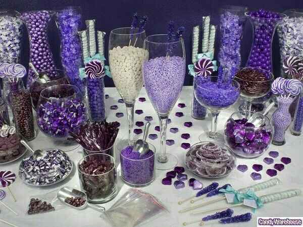  Candy bar con toques en color morado 😍😍 - 1