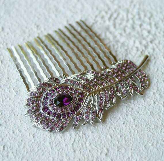  Peinetas con detalles en morado 💜 - 1