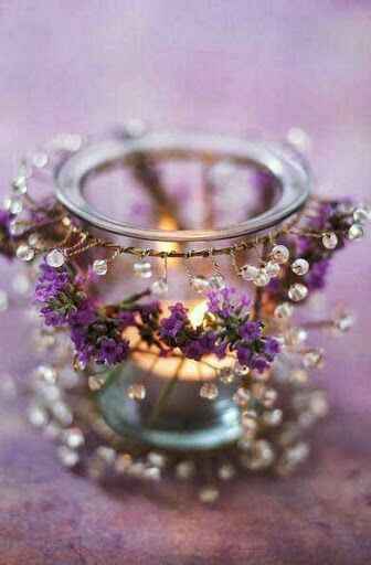  Velas y porta velas 🕯🕯💜  en color morado!!! - 3