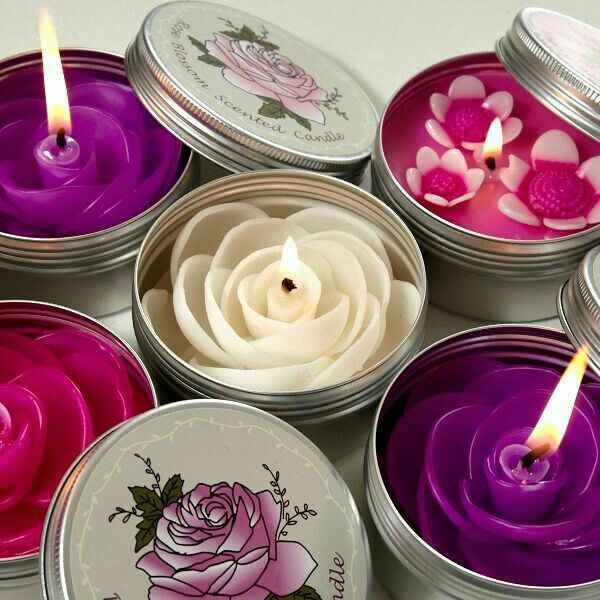  Velas y porta velas 🕯🕯💜  en color morado!!! - 8