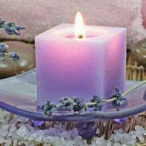  Velas y porta velas 🕯🕯💜  en color morado!!! - 17
