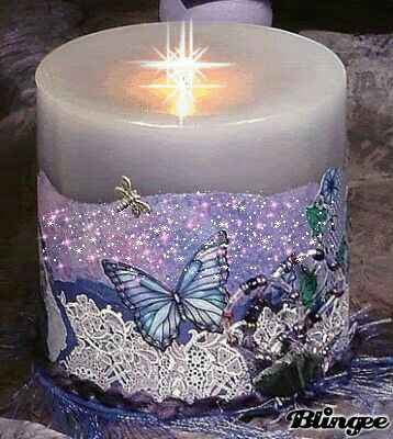  Velas y porta velas 🕯🕯💜  en color morado!!! - 18