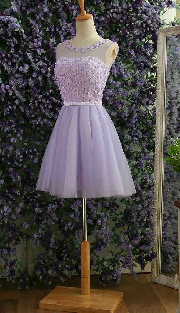  Vestidos en color morado para boda por el civil 💜💜 - 3