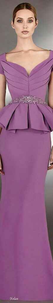  Vestidos en color morado para boda por el civil 💜💜 - 17