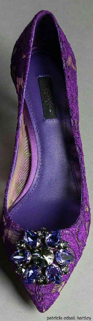  Comodidad con glamour 😉 flats en color morado 💜💜 - 1