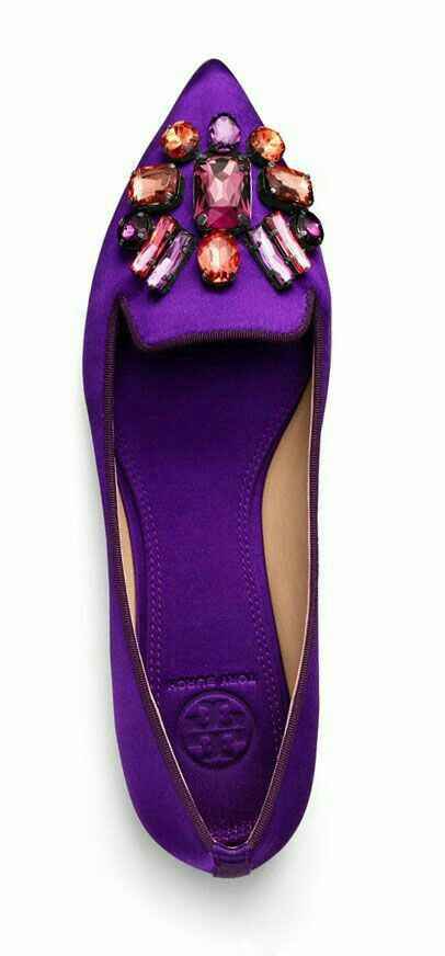  Comodidad con glamour 😉 flats en color morado 💜💜 - 7