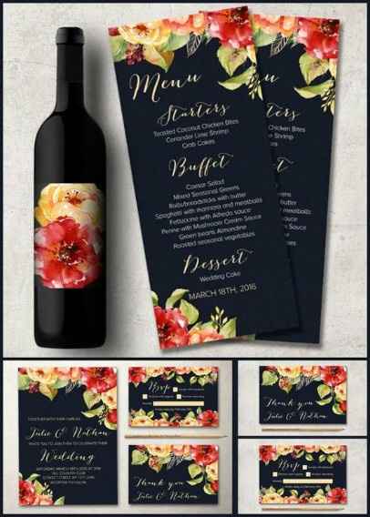 este fue el diseño ganador, claro que es acorde al diseño de nuestras invitaciones