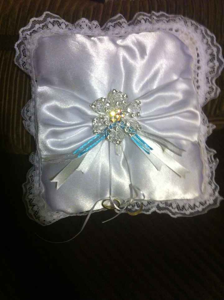 Les presento mi cojín para argollas. diy - 2