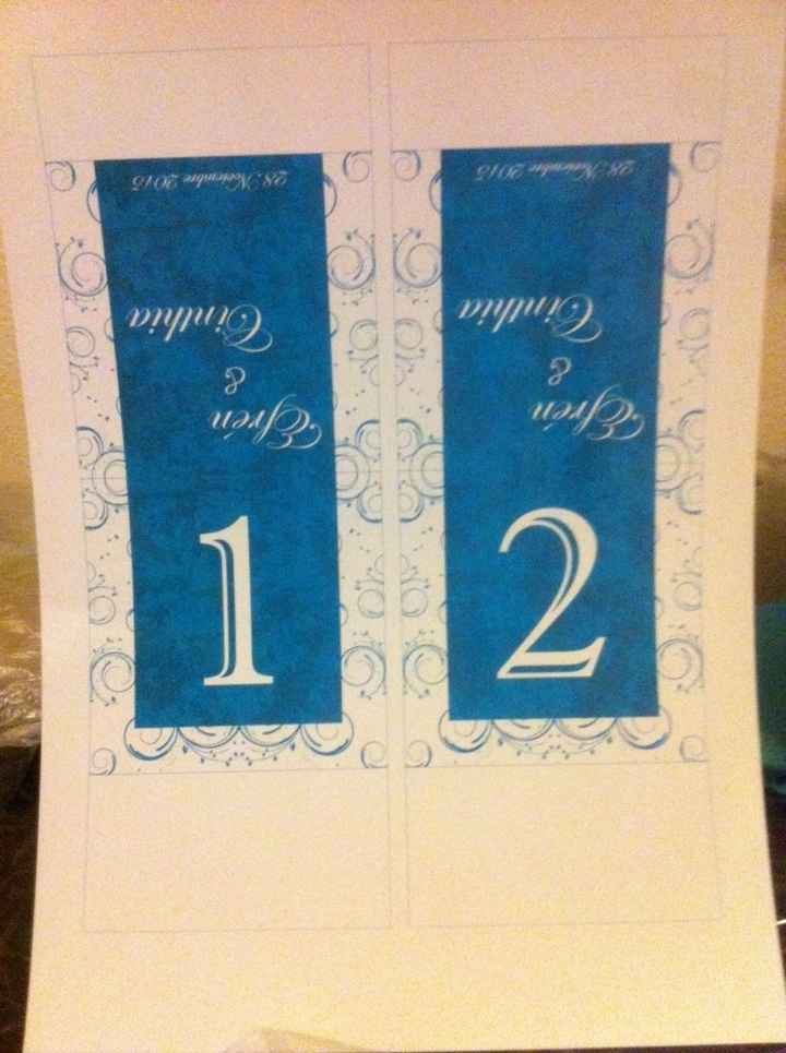 Avances con mis números de las mesas diy!!! - 1