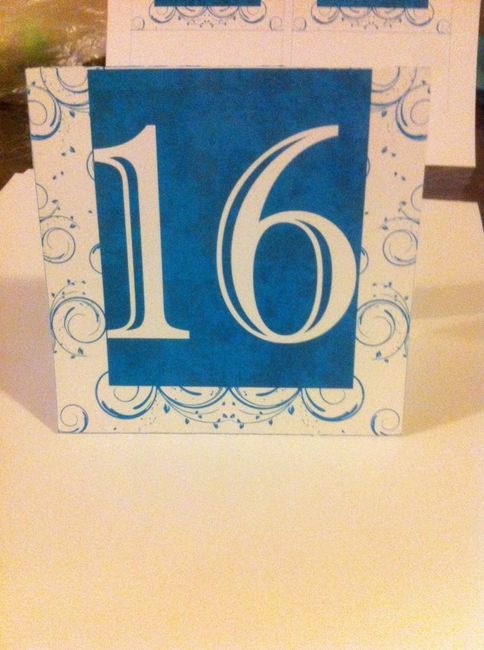 Avances con mis números de las mesas diy!!! - 2