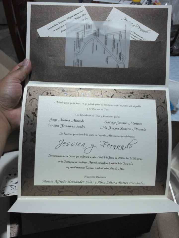 Y porfin! mis invitacioness - 1