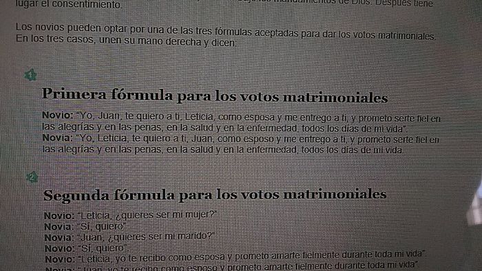 Los votos, memorizarlos - 1