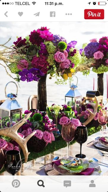 Ayuda!!!! ideas para centros de mesas en tonalidades de morado - 2