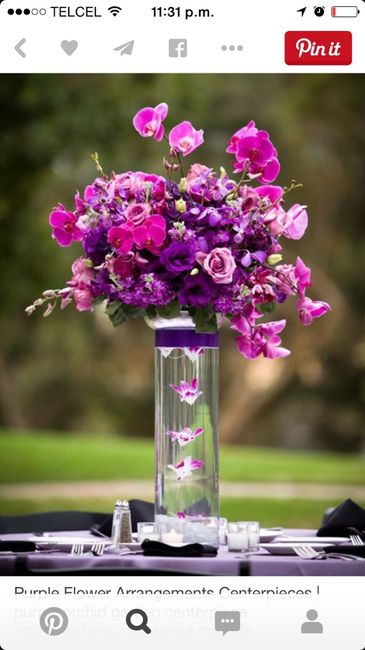 Ayuda!!!! ideas para centros de mesas en tonalidades de morado - 3