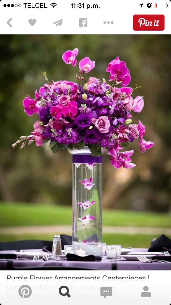 Ayuda!!!! ideas para centros de mesas en tonalidades de morado - 3