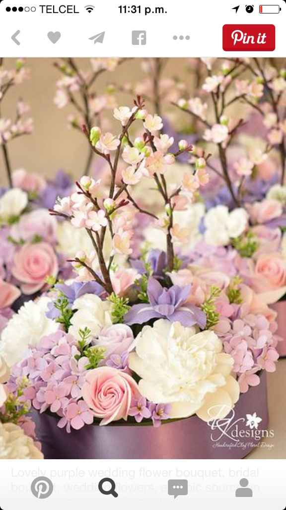 Ayuda!!!! ideas para centros de mesas en tonalidades de morado - 4