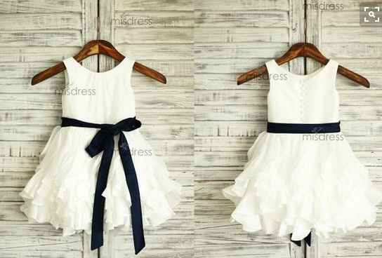 Vestido para la niña de las flores