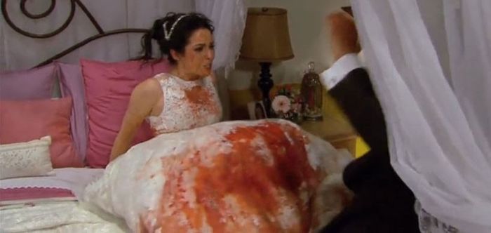 Se te mancho el vestido!