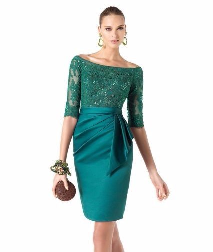 6.-¿Que tal este vestido en color verde? hermoso