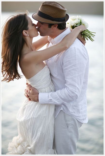 boda civil de blanco