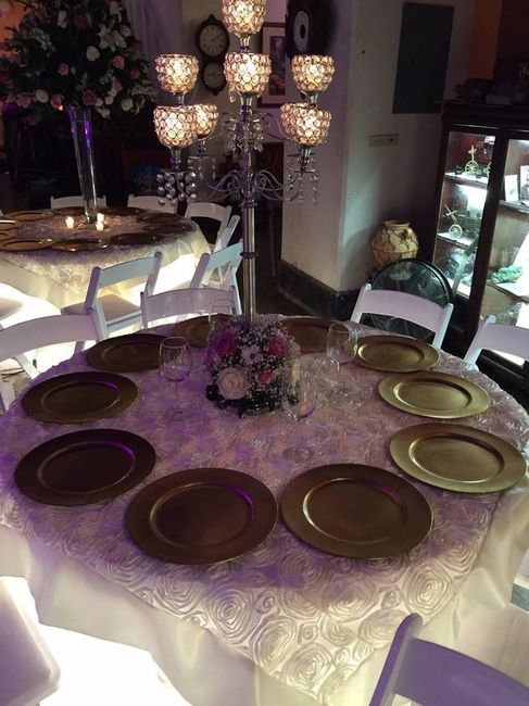 Centro de mesas altos